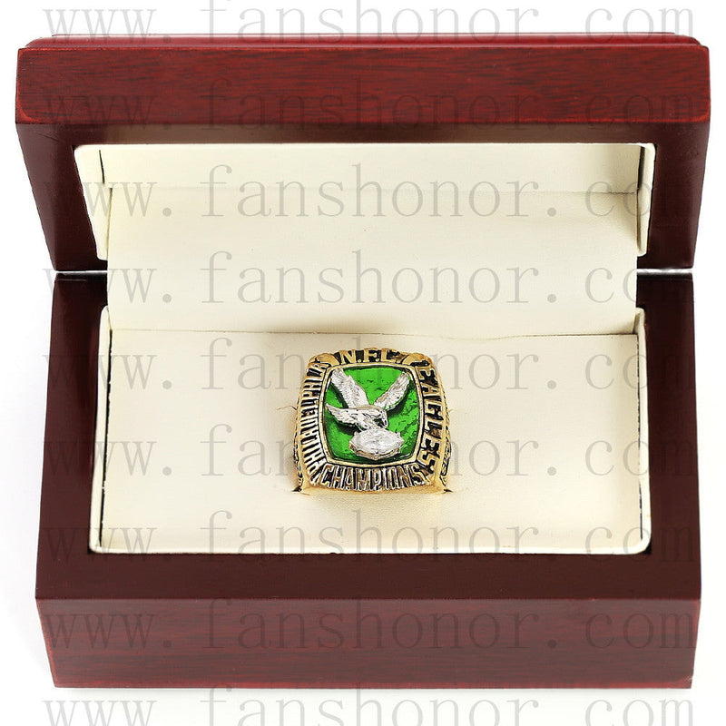 Customized NFC 1980 Philadelphia Eagles National Football Championship Ring