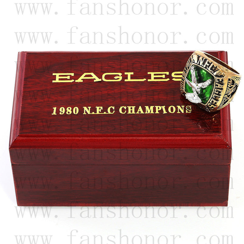 Customized NFC 1980 Philadelphia Eagles National Football Championship Ring