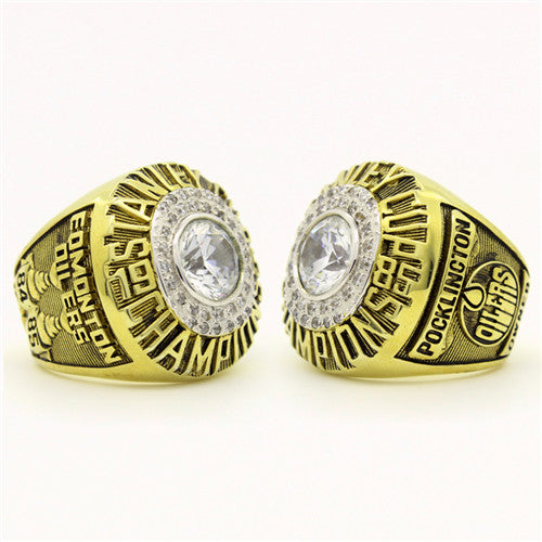 Custom 1985 Edmonton Oilers NHL Stanley Cup Championship Ring