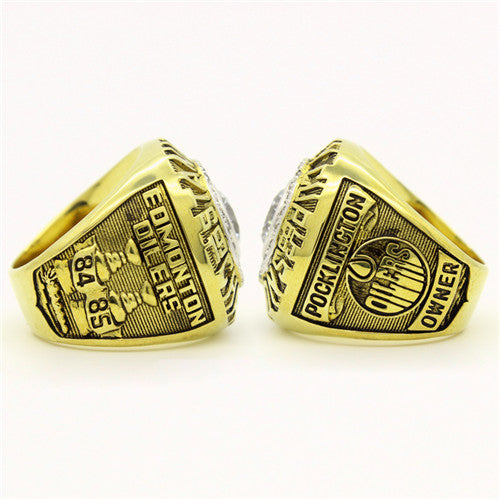 Custom 1985 Edmonton Oilers NHL Stanley Cup Championship Ring