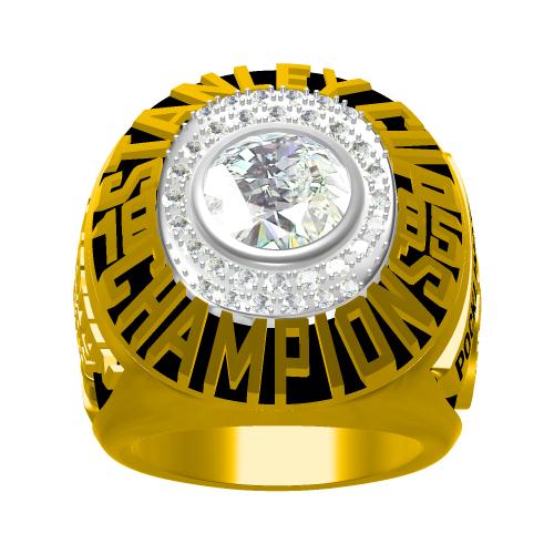 Custom 1985 Edmonton Oilers NHL Stanley Cup Championship Ring