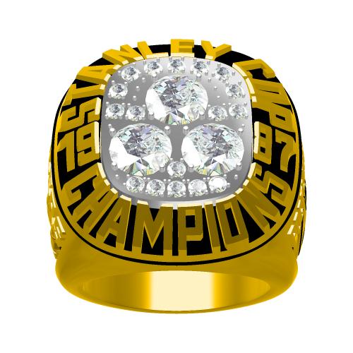 Custom 1987 Edmonton Oilers NHL Stanley Cup Championship Ring