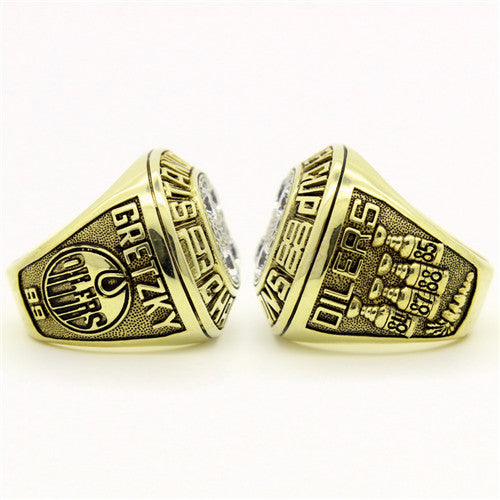 Custom 1988 Edmonton Oilers NHL Stanley Cup Championship Ring