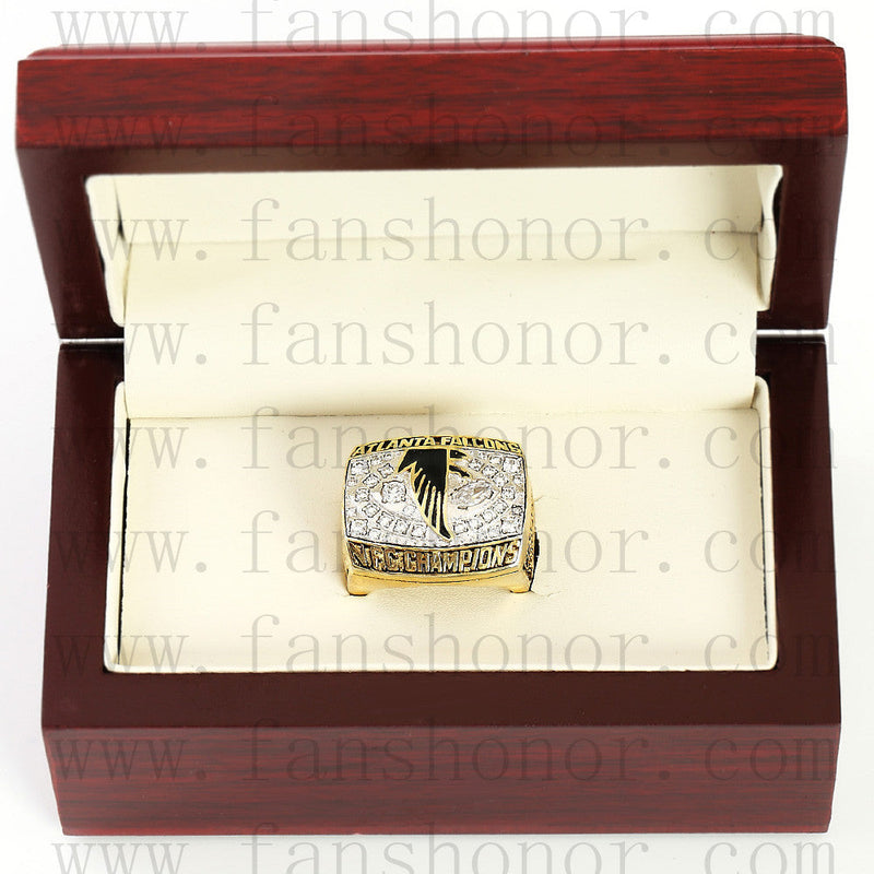 Customized NFC 1998 Atlanta Falcons National Football Championship Ring