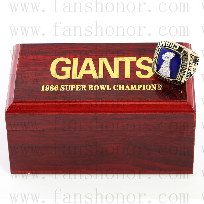 Customized New York giants NFL 1986 Super Bowl XXI Championship Ring