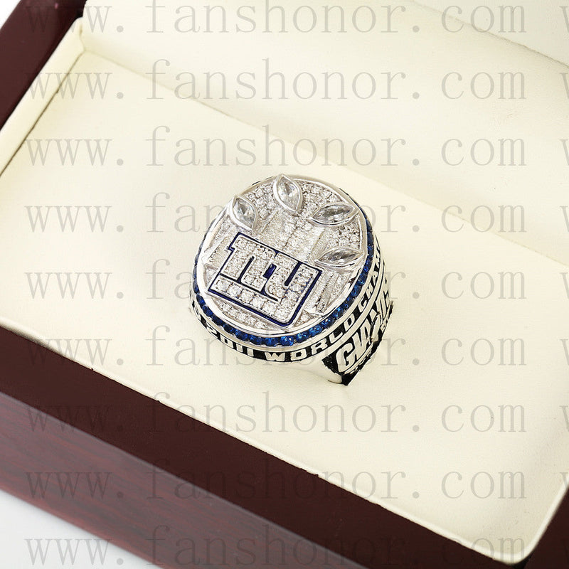 Customized New York Giants NFL 2011 Super Bowl XLVI Championship Ring