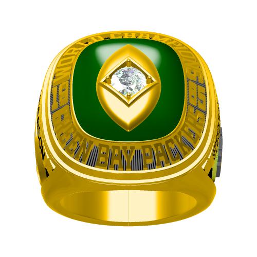 Custom 1965 Green Bay Packers NFL Super Bowl Championship Ring