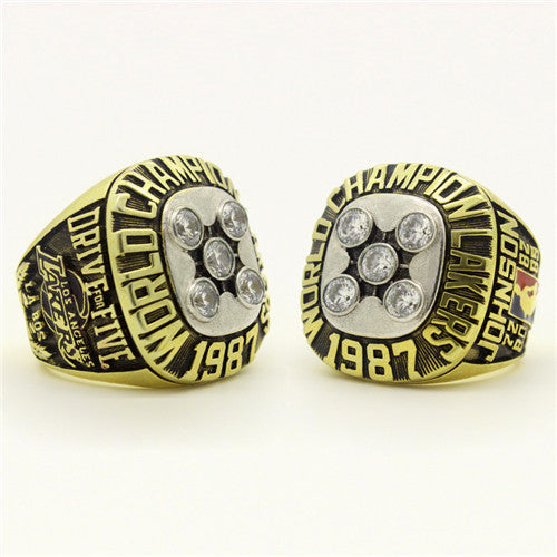 Custom 1987 Los Angeles Lakers NBA Basketball World Championship Ring