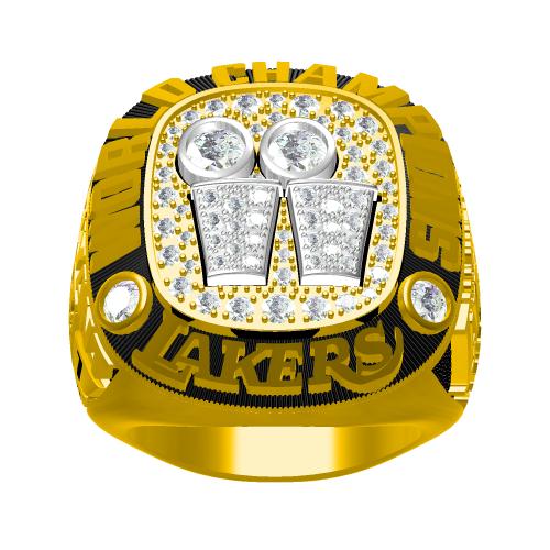 Custom 2001 Los Angeles Lakers NBA Basketball World Championship Ring