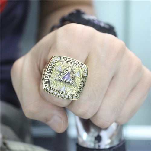 Custom 2002 Los Angeles Lakers National NBA Basketball World Championship Ring