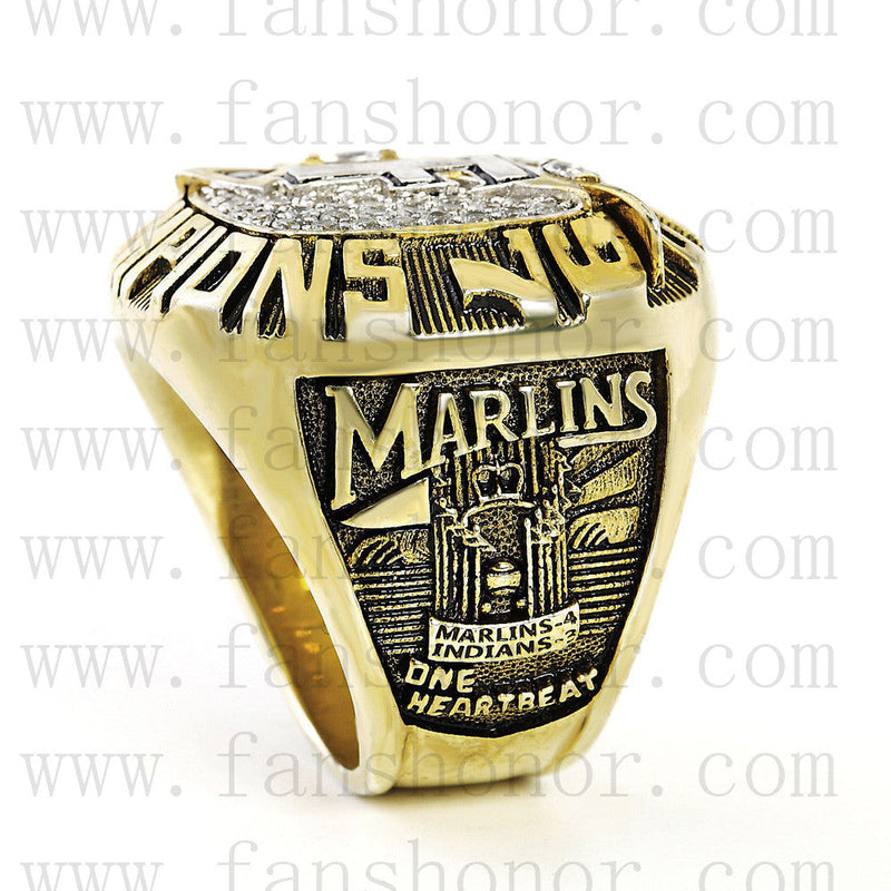 Customized MLB 1997 Miami Marlins World Series Championship Ring