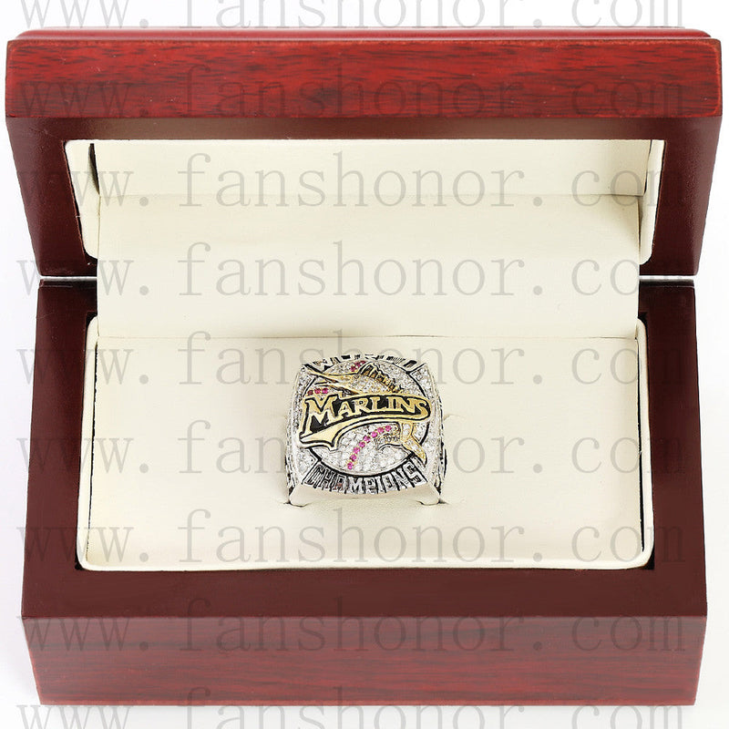 Customized MLB 2003 Florida Marlins World Series Championship Ring