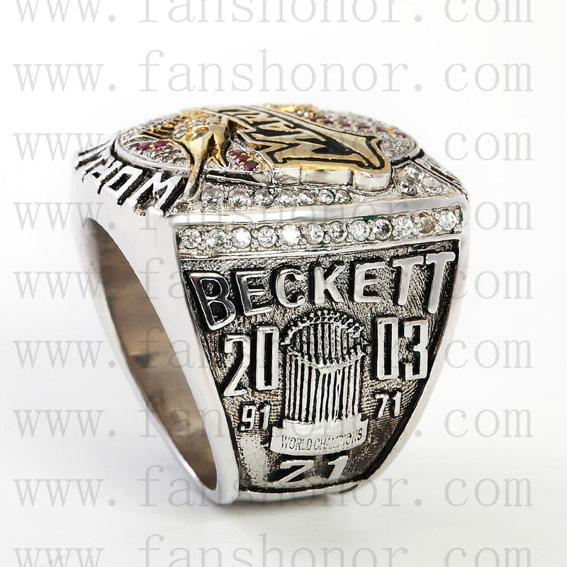 Customized MLB 2003 Florida Marlins World Series Championship Ring