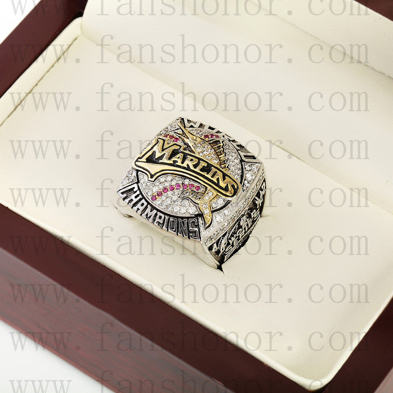 Customized MLB 2003 Florida Marlins World Series Championship Ring