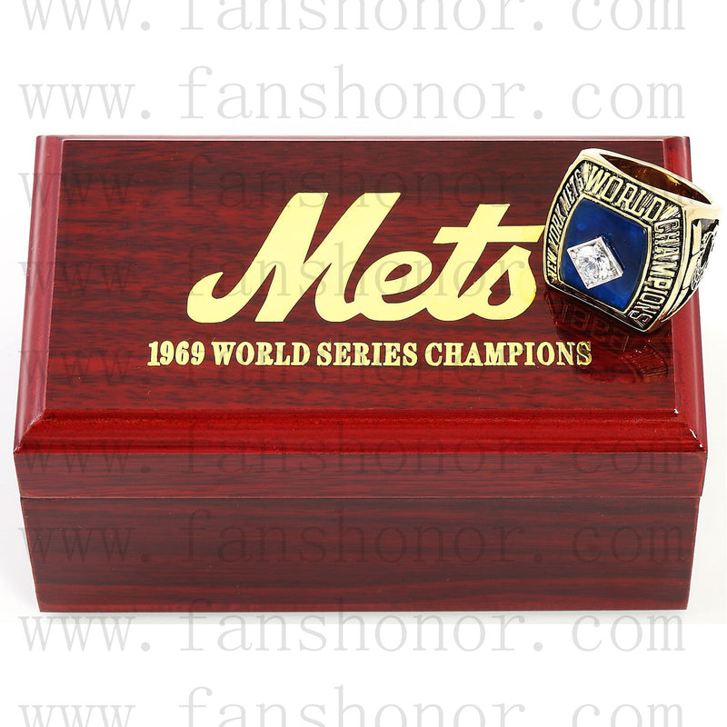 Customized MLB 1969 New York Mets World Series Championship Ring