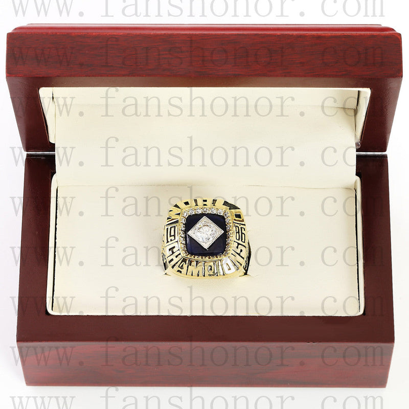 Customized MLB 1986 New York Mets World Series Championship Ring