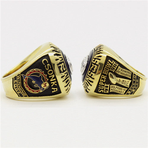 Custom Miami Dolphins 1973 NFL Super Bowl VIII Championship Ring