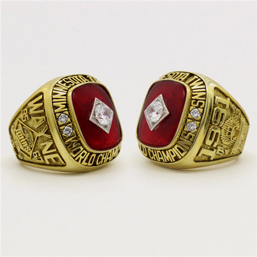 Custom 1991 Minnesota Twins MLB World Series Championship Ring