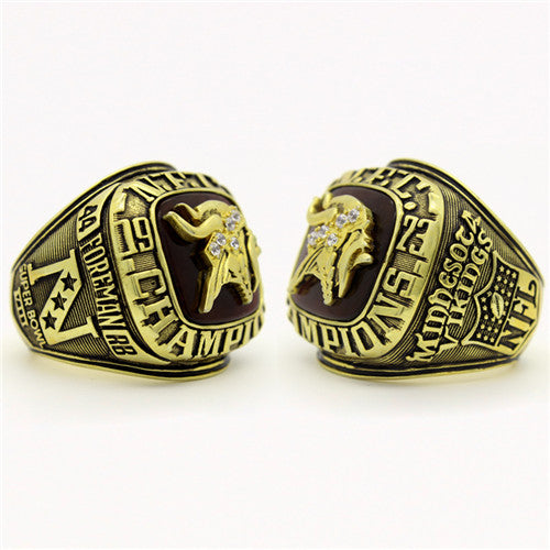 Custom 1973 Minnesota Vikings National Football Championship Ring