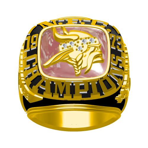 Custom 1973 Minnesota Vikings National Football Championship Ring