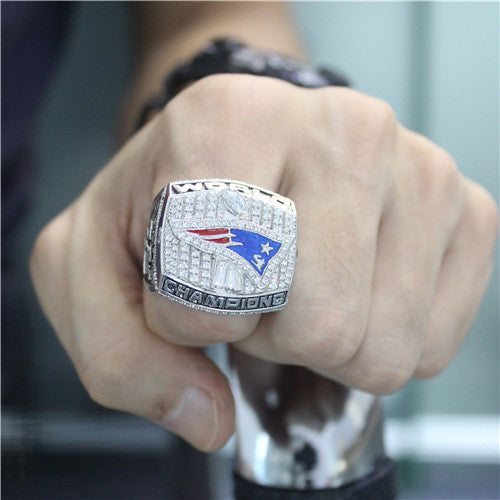 Custom New England Patriots 2001 NFL Super Bowl XXXVI Championship Ring