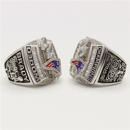 Custom New England Patriots 2003 NFL Super Bowl XXXVIII Championship Ring