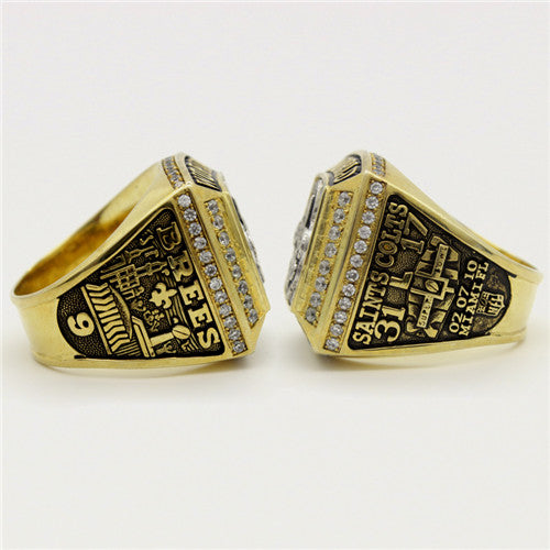 Custom New Orleans Saints 2009 NFL Super Bowl XLIV Championship Ring