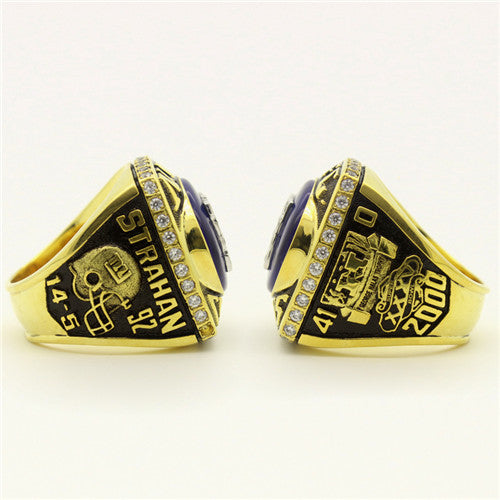 Custom 2000 New York Giants National Football Championship Ring