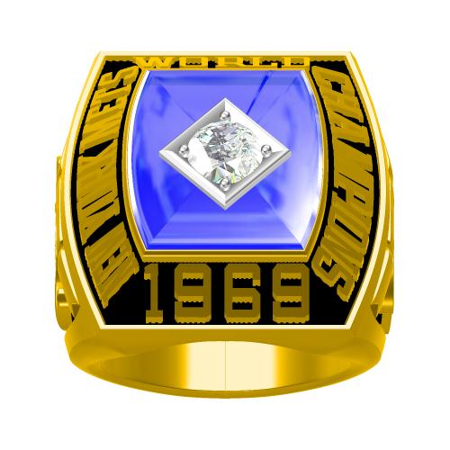 Custom 1969 New York Mets MLB World Series Championship Ring