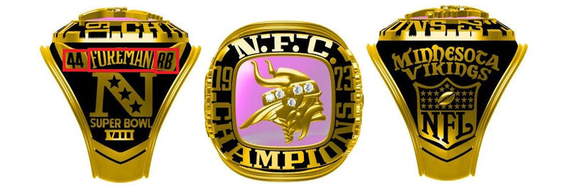 All NFC Championship Rings (National Football Conference)