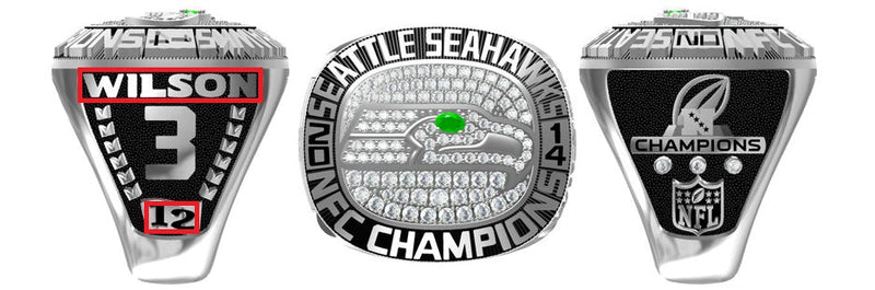 All NFC Championship Rings (National Football Conference)