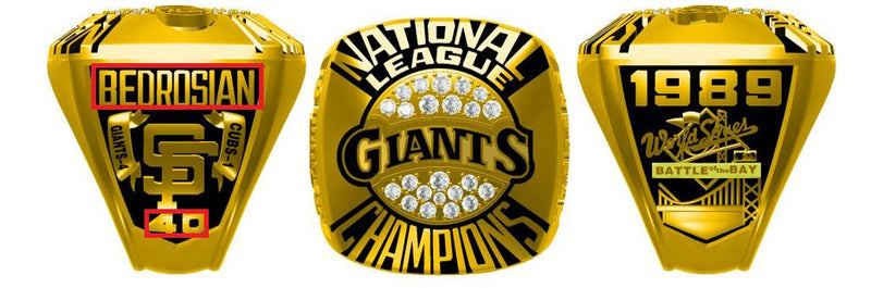 All NL National League NLCS Championship Rings