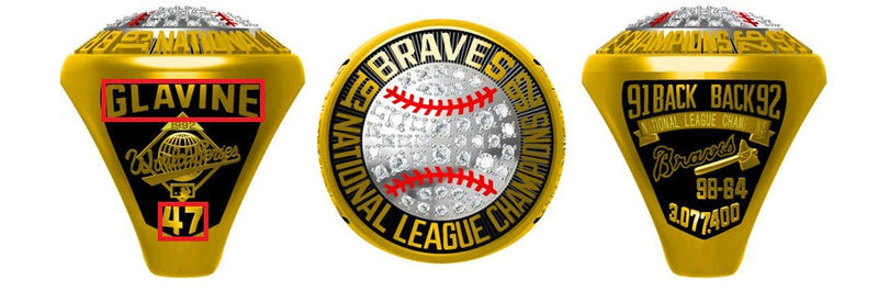 All NL National League NLCS Championship Rings