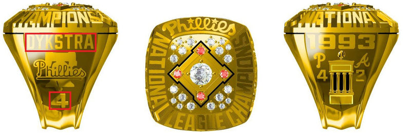 All NL National League NLCS Championship Rings