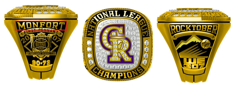 All NL National League NLCS Championship Rings