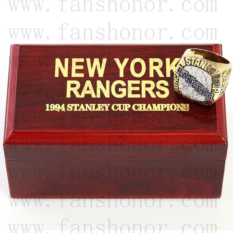 Customized NHL 1994 New York Rangers Stanley Cup Championship Ring