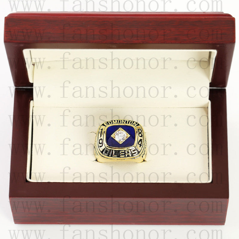 Customized NHL 1984 Edmonton Oilers Stanley Cup Championship Ring