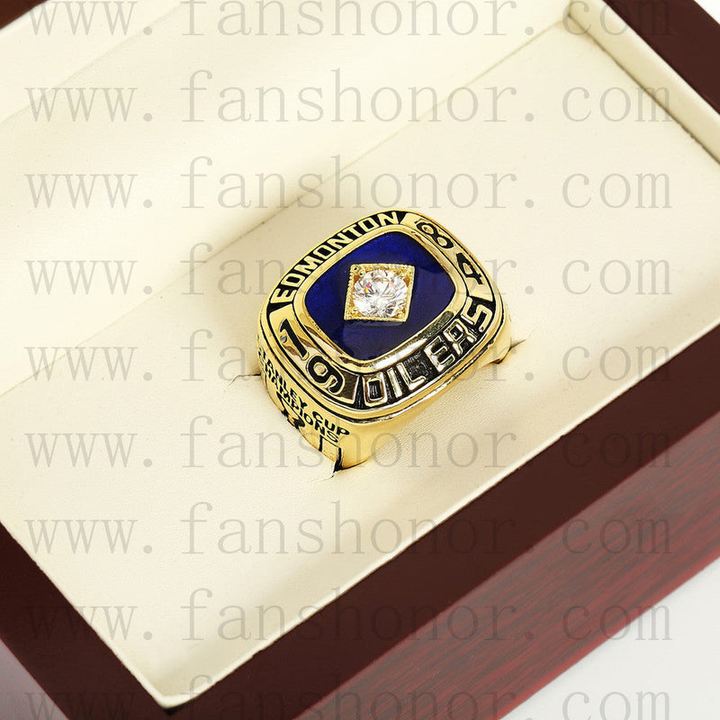 Customized NHL 1984 Edmonton Oilers Stanley Cup Championship Ring