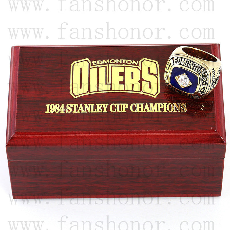 Customized NHL 1984 Edmonton Oilers Stanley Cup Championship Ring