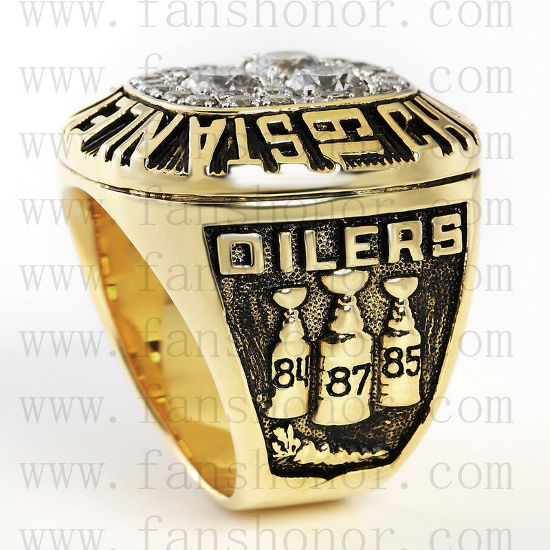 Customized NHL 1987 Edmonton Oilers Stanley Cup Championship Ring