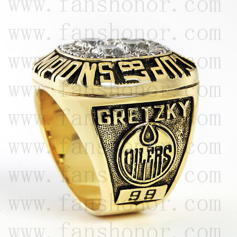 Customized NHL 1987 Edmonton Oilers Stanley Cup Championship Ring