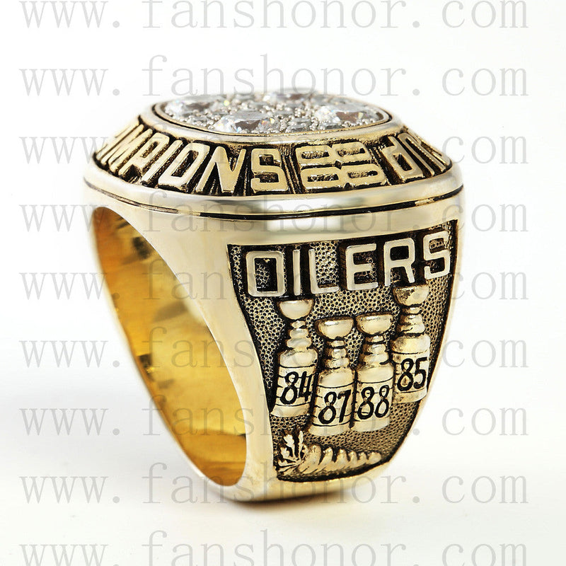 Customized NHL 1988 Edmonton Oilers Stanley Cup Championship Ring