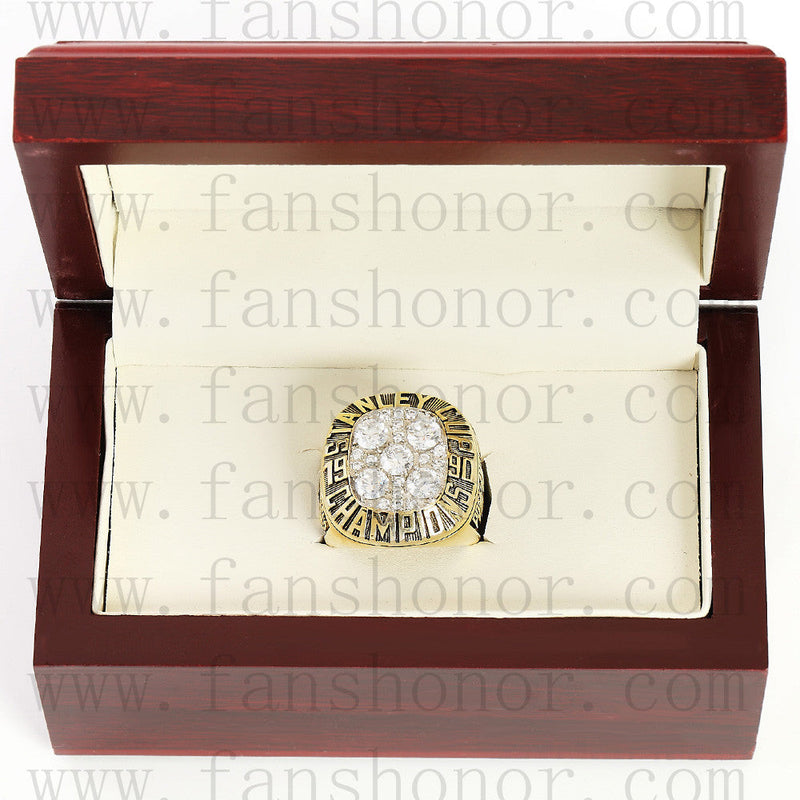 Customized NHL 1990 Edmonton Oilers Stanley Cup Championship Ring