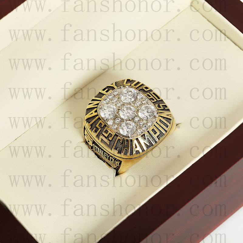 Customized NHL 1990 Edmonton Oilers Stanley Cup Championship Ring