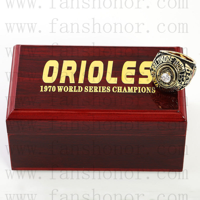 Customized MLB 1970 Baltimore Orioles World Series Championship Ring