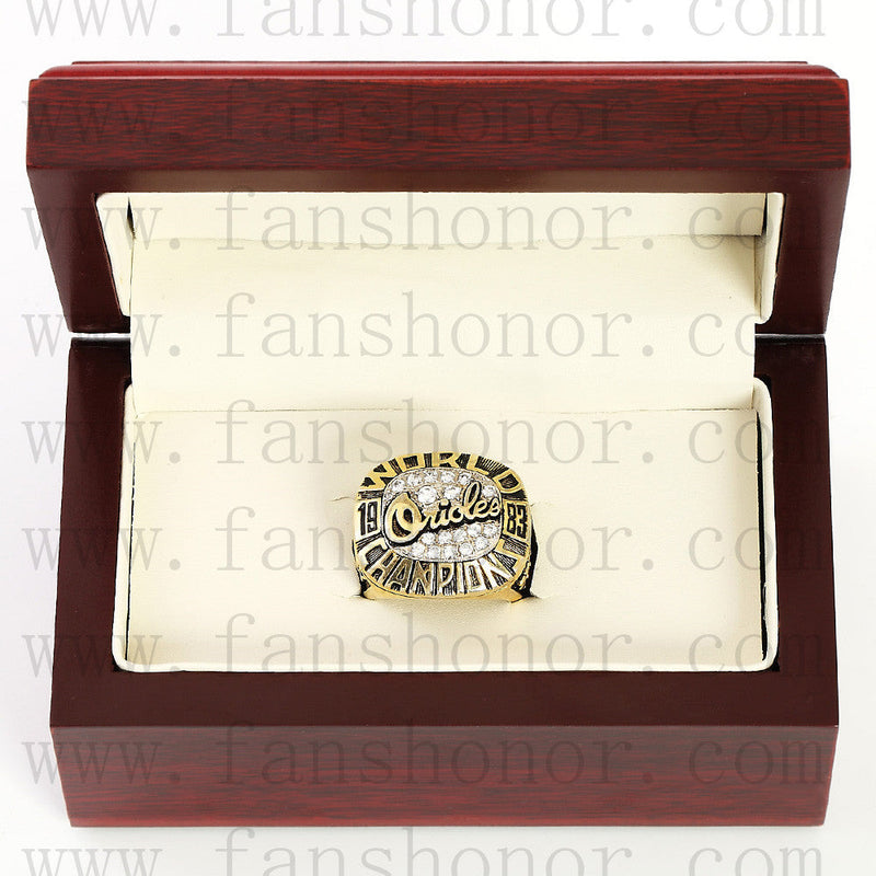 Customized MLB 1983 Baltimore Orioles World Series Championship Ring