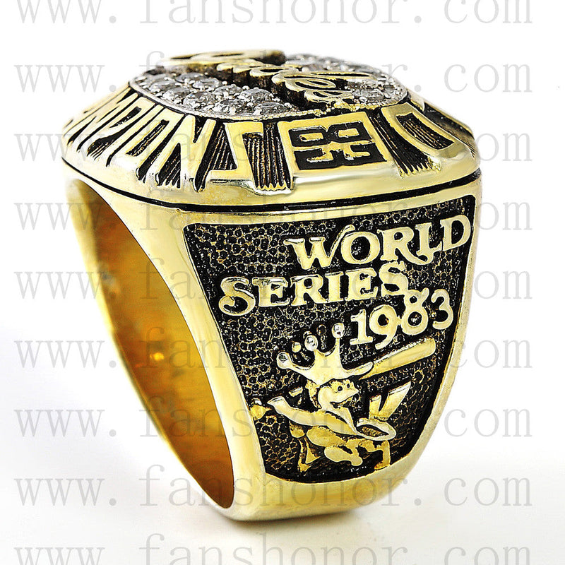 Customized MLB 1983 Baltimore Orioles World Series Championship Ring