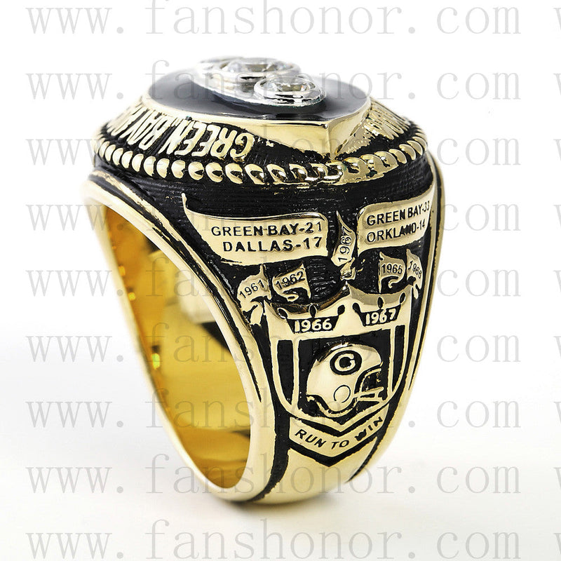 Customized Green Bay Packers NFL 1967 Super Bowl II Championship Ring