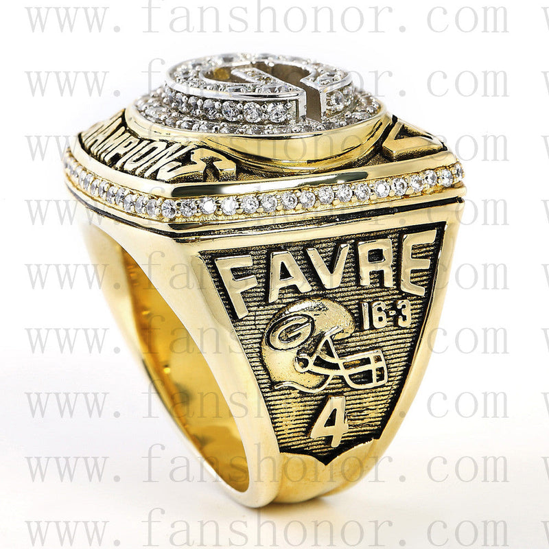 Customized Green Bay Packers NFL 1996 Super Bowl XXXI Championship Ring