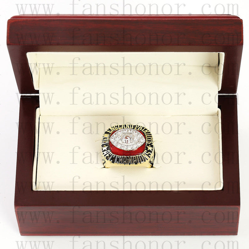 Customized AFC 1985 New England Patriots American Football Championship Ring